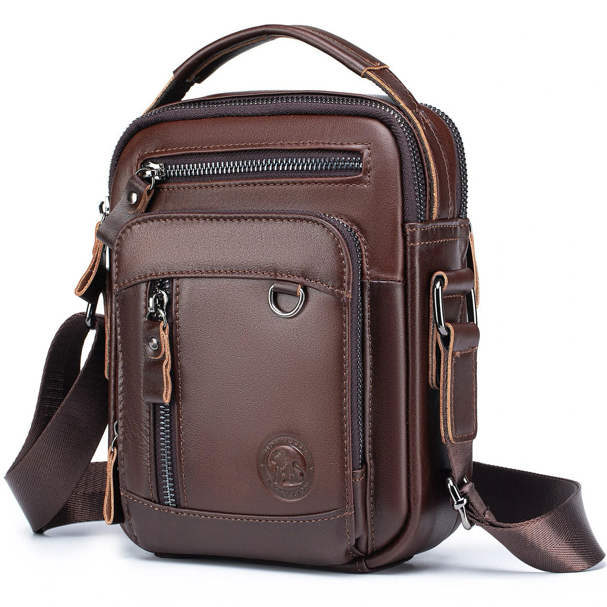 Sacoche à bandoulière homme marron