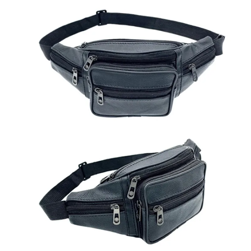 Sacoche banane cuir homme