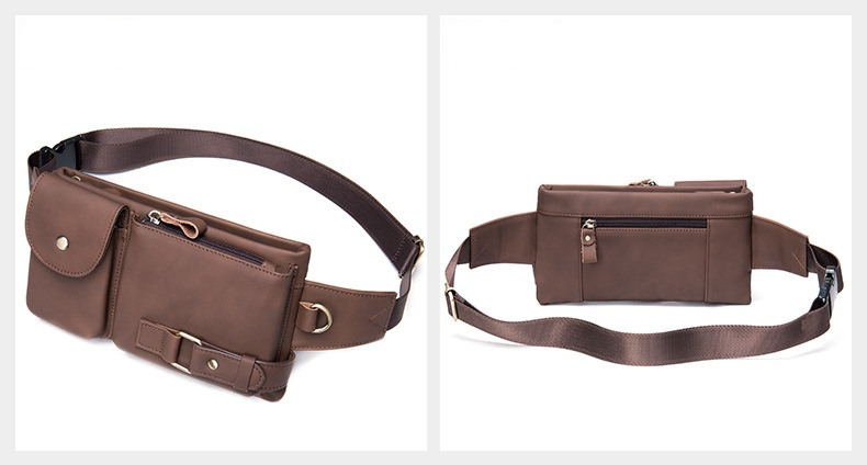 Sacoche banane cuir pour homme