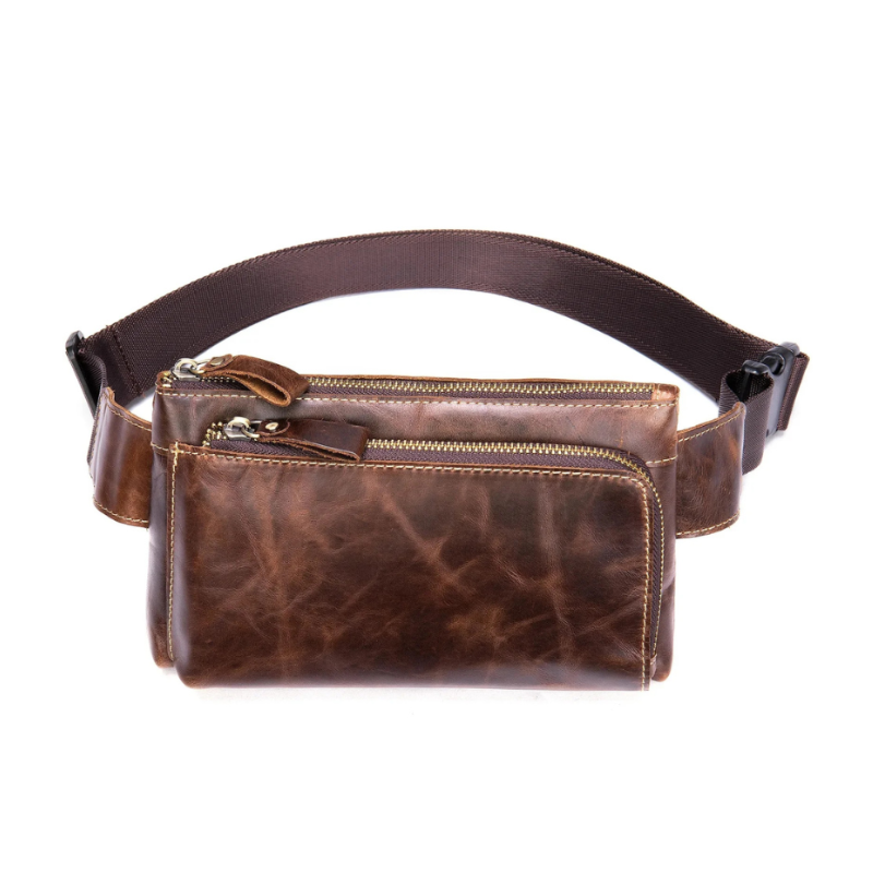 Sacoche banane homme cuir