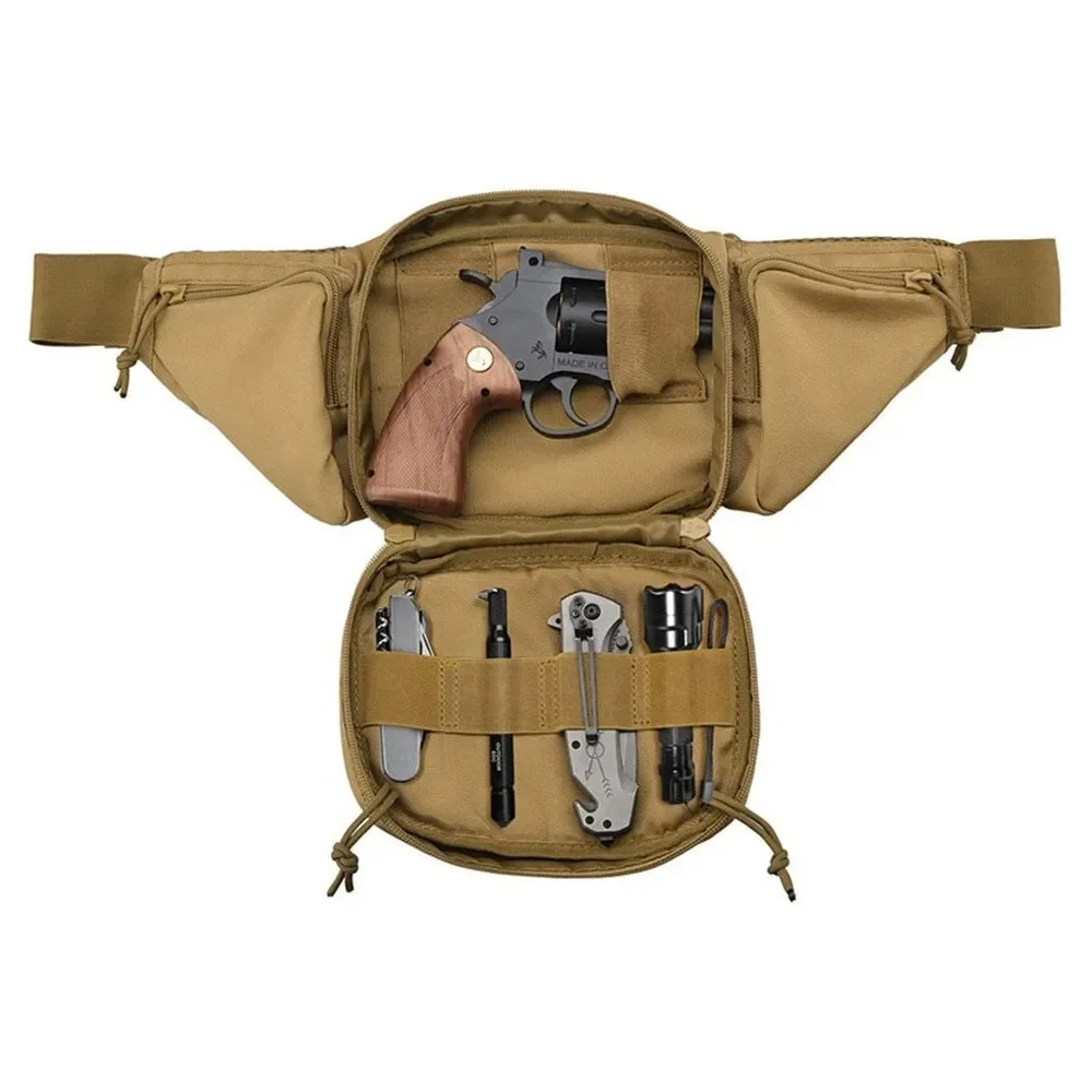 Sac Banane Tactique Militaire - Pochette Ceinture Pour Téléphone, Clés, Outils | Tissu Oxford Imperméable, Réglable, Pour Randonnée, Vélo, Camping - 3