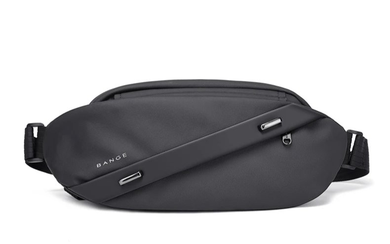 Sacoche banane luxe homme noir