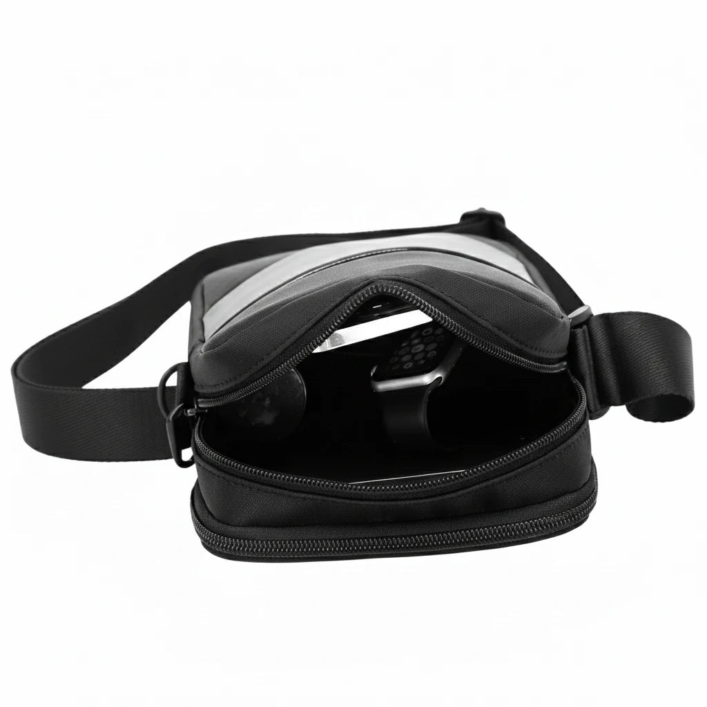 Sacoche bandoulière noir homme