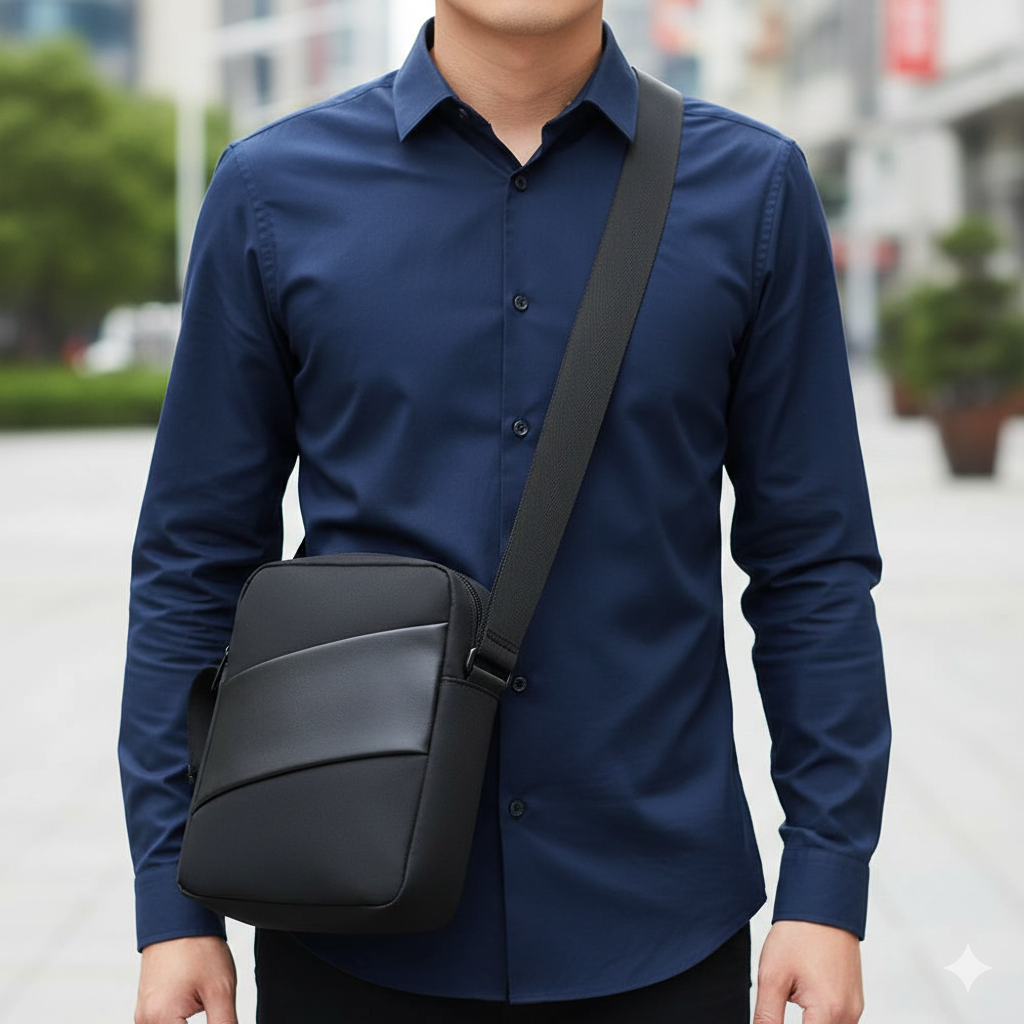 sacoche bandouliere noir homme