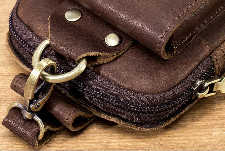 Sacoche ceinture homme cuir