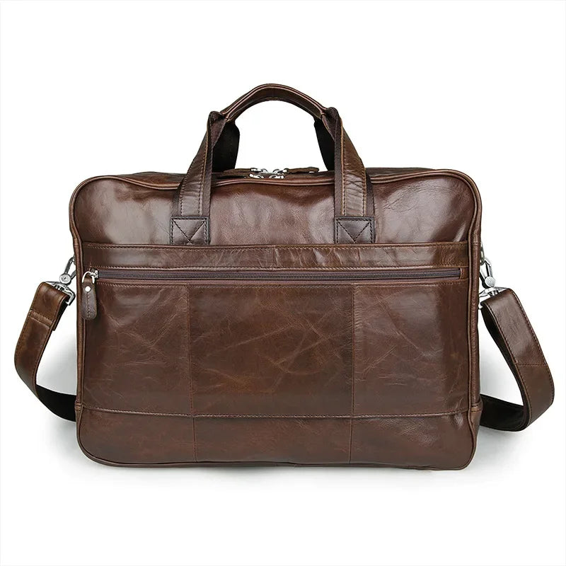 Sacoche cuir homme grand format 17 pouces