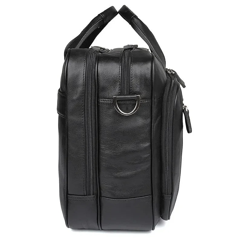 Sacoche cuir homme grand format 17 pouces