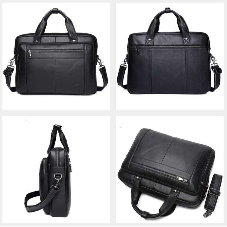 Sacoche cuir noir homme