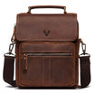 Sacoche cuir pour homme marron foncé