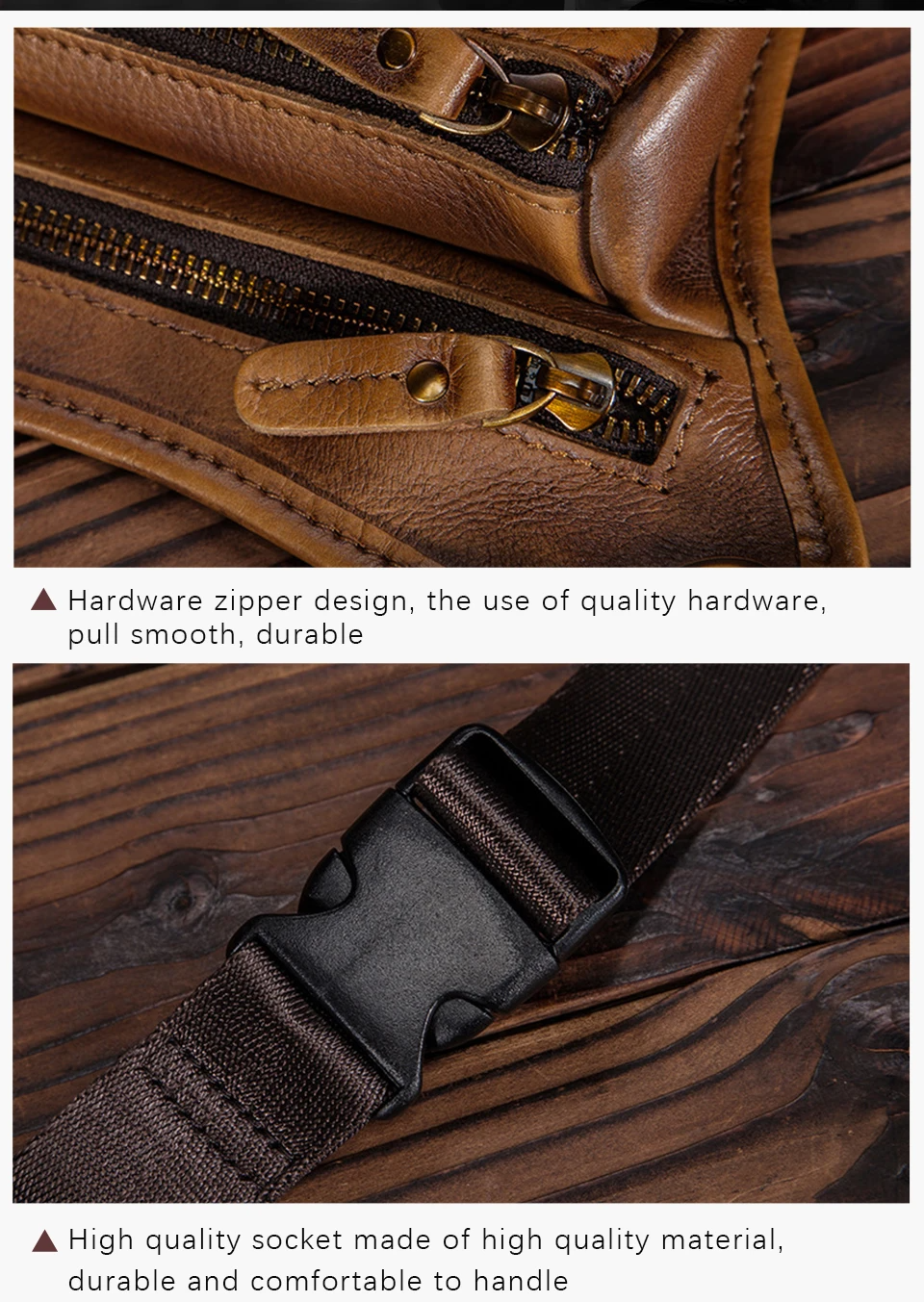 Sacoche de jambe cuir homme