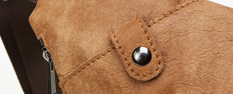 Sacoche de poitrine homme en cuir