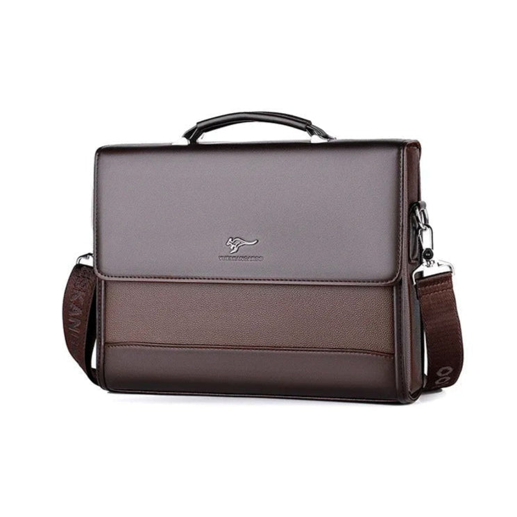 Sacoche de travail homme marron foncé