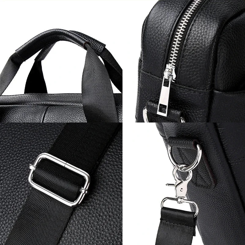 Sacoche homme cuir noir
