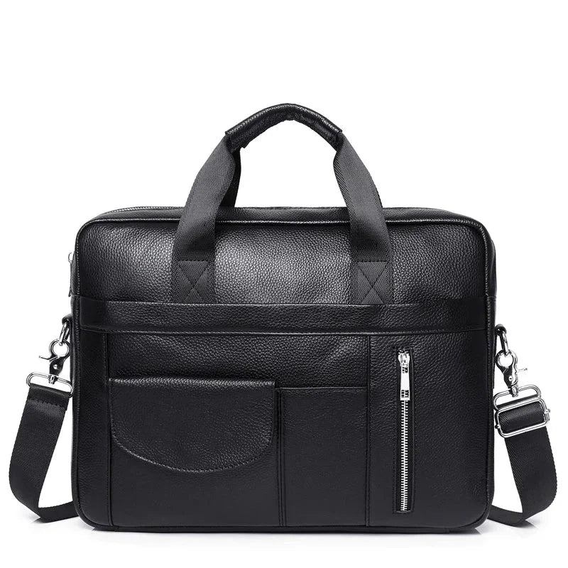 Sacoche homme cuir noir