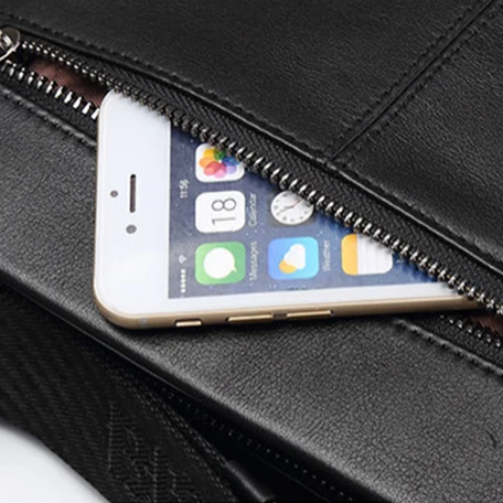 Sacoche homme cuir souple