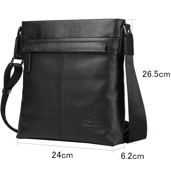 Sacoche homme cuir souple