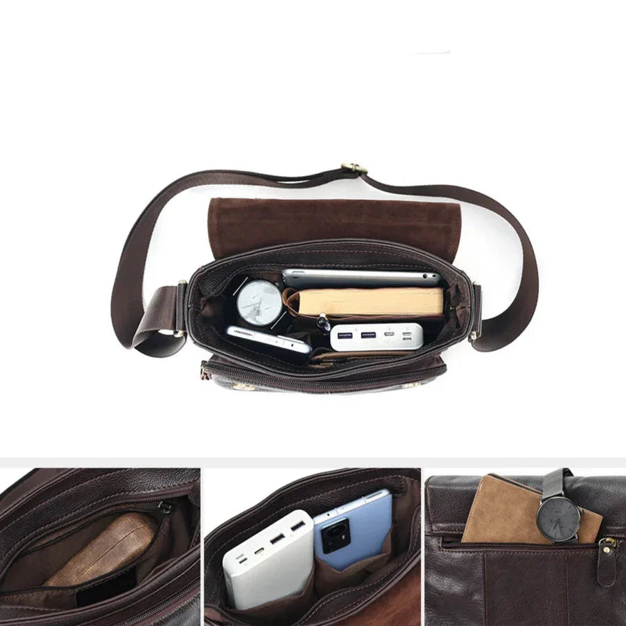 Sacoche homme en cuir