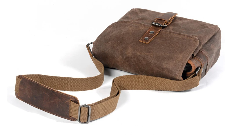 Sacoche homme toile vintage