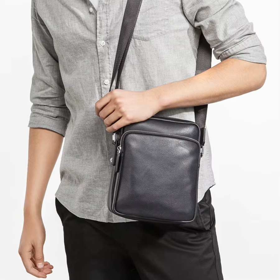 Sacoche noire homme