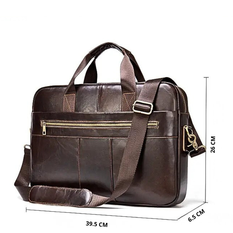 sacoche ordinateur homme cuir marron fonce 