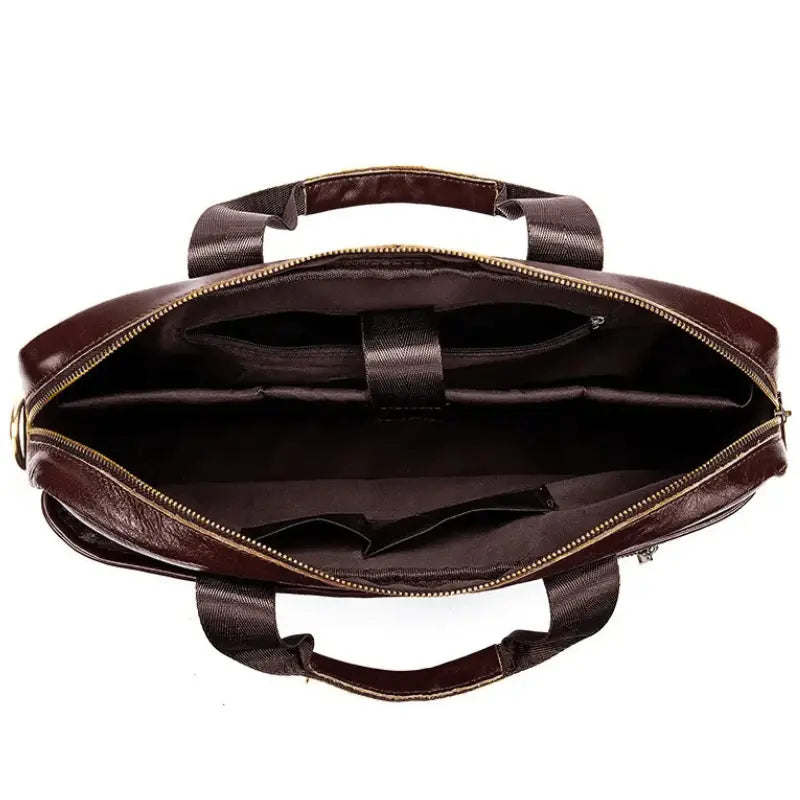 sacoche ordinateur homme cuir marron fonce