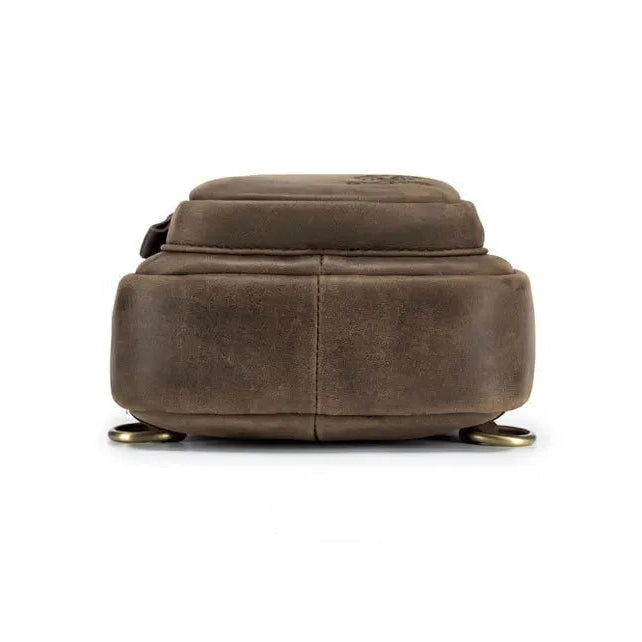 Sacoche poitrine cuir homme bandoulière
