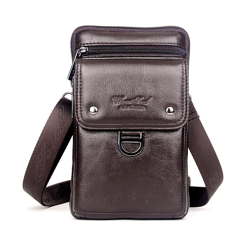 Sacoche portable homme marron foncé