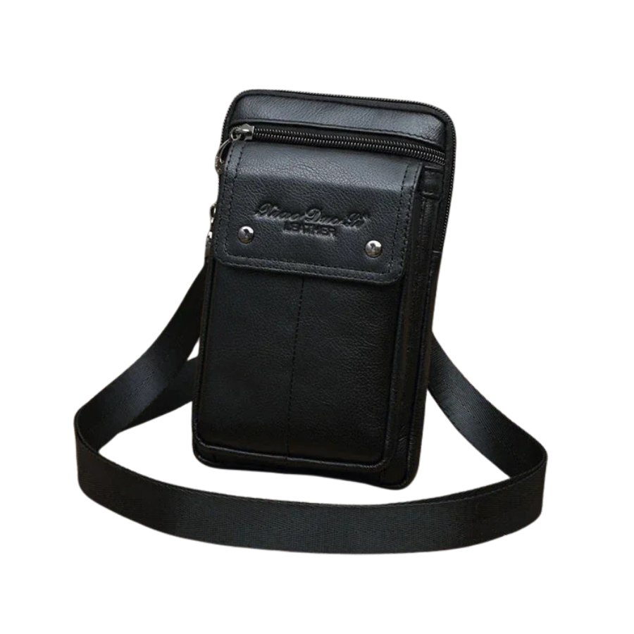 Sacoche portable homme noir
