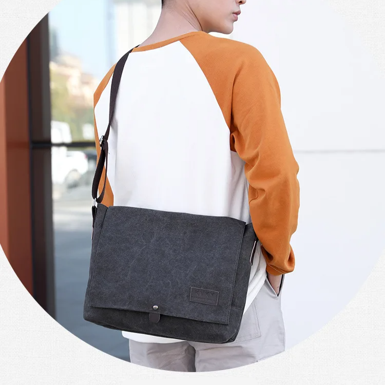 Sacoche toile homme