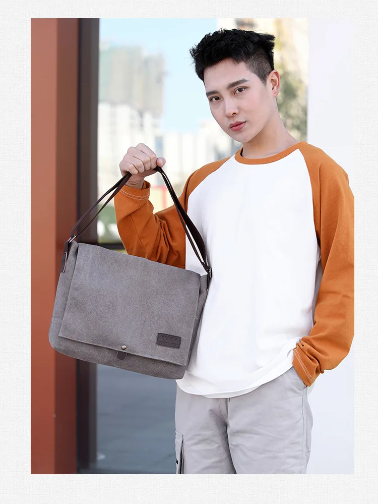 Sacoche toile homme