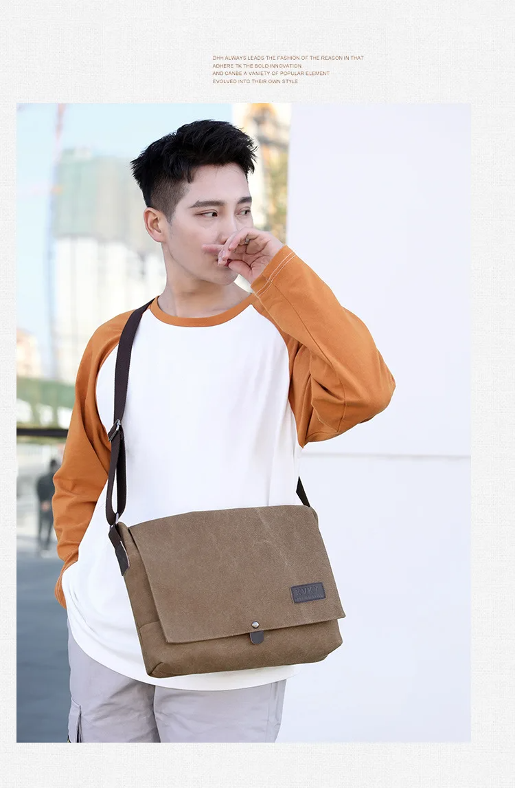 Sacoche toile homme
